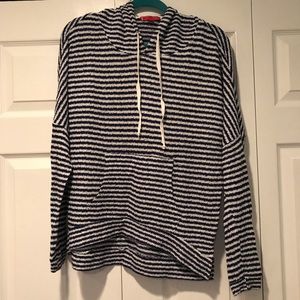 SOLD❗️LIV - navy blue and white stripe hoodie